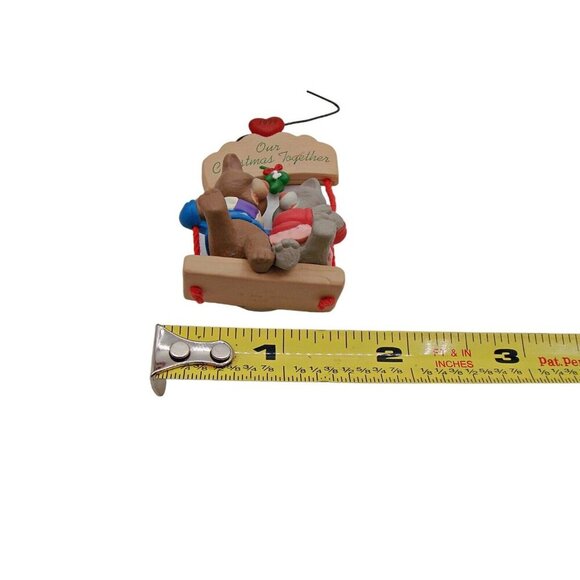 Hallmark Ornament Our Christmas Together 1999 Mice Swinging Keepsake Holiday Vtg - Picture 9 of 10